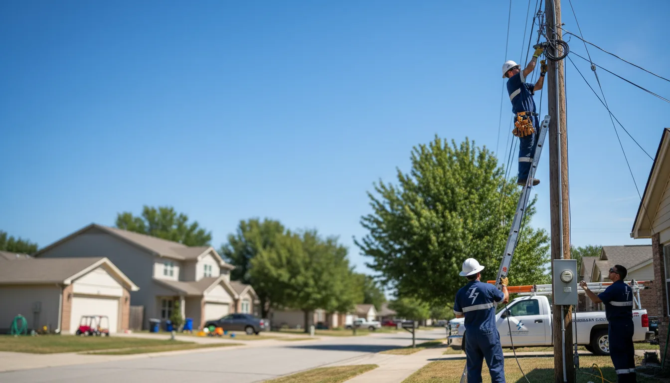 Residential electrician providing installation services in Manley, NE